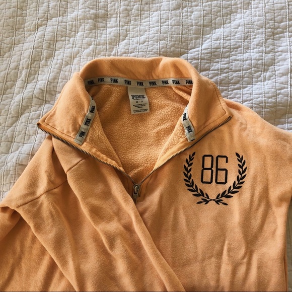 PINK Victoria's Secret Tops - VS PINK Peach Quarter Zip